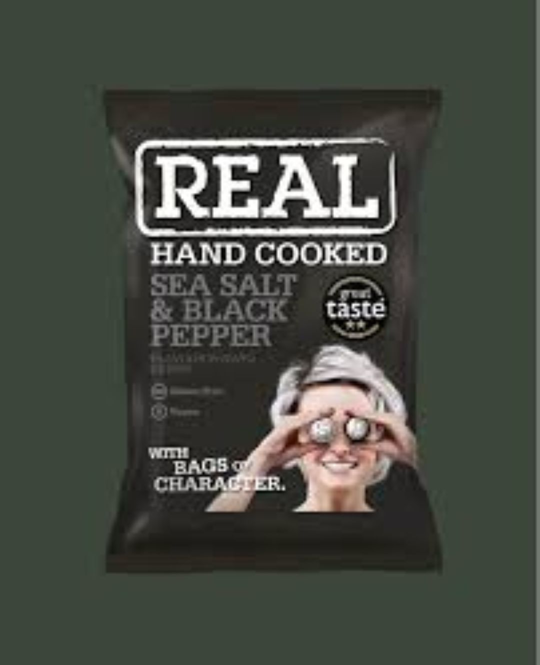 REAL SEA SALT & BLACK PEPPER CRISP 150G